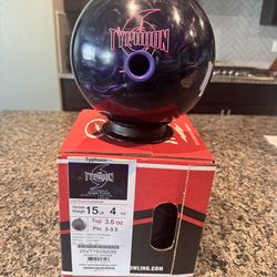 Used 15lb Storm Typhoon Bowling Ball
