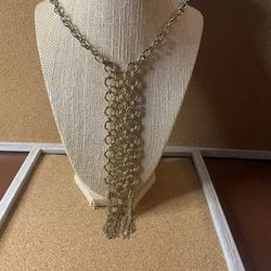 Long sweater necklace large pendant