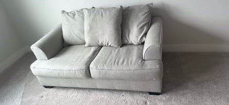 Light Gray Fabric Sofa-68” wide by 40” deep