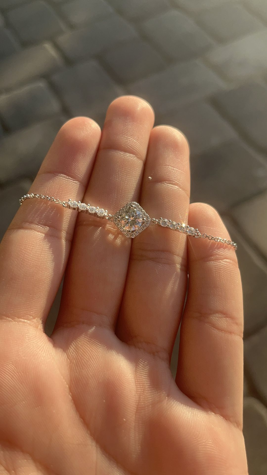 VVS1 Moissanite Bracelet with 925 sterling silver