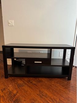 Dark Wood TV Stand / Desk / Media Console