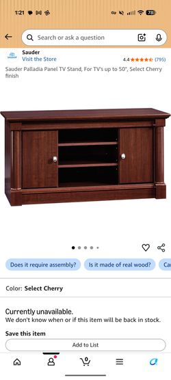 TV Stand in Cherry