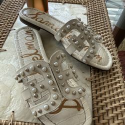 Sam Edelman Sandal , White , Size 7