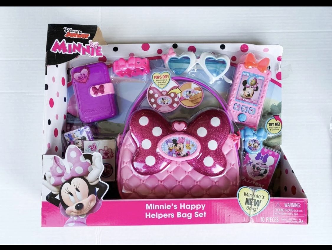 NEW Minnie Happy Helper's Bag Set