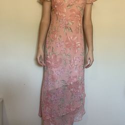 Pink Floral Dress