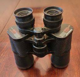 Vintage Tasco 2023 10x50mm Zip Focus Wide Angle Binoculars Fully Coated Optics