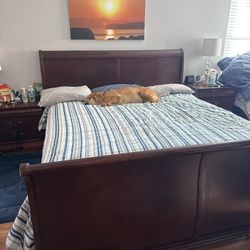 King Sleigh Bed Frame