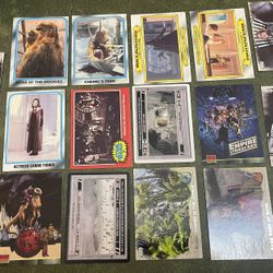 Lot Of 17 Mixed Years Star Wars Cards