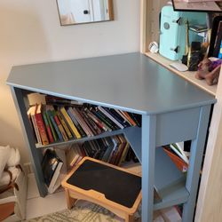 Blue Corner Desk