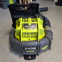 Ryobi 40V Whisper Series Cordless Backpack Blower (with 5Ah Battery & Charger)