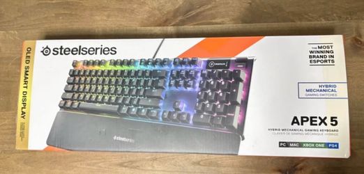 Steelseries Apex 5 Hybrid Mechanical OLED SMART DISPLAY Gaming Keyboard