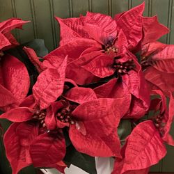 Christmas Poinsettia Artificial Stems