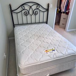 Full Size Bed Frame And Matress 