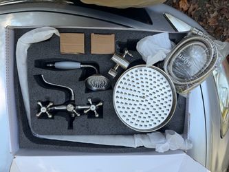Shower fixture for tub