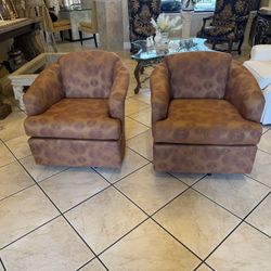Pair of new best chairs inc swivel arm chairs $200 for the pair