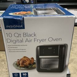 Insignia 10 Qt Black Digital Air Fryer 