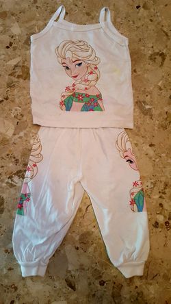 3T Frozen Elsa Pajama Set