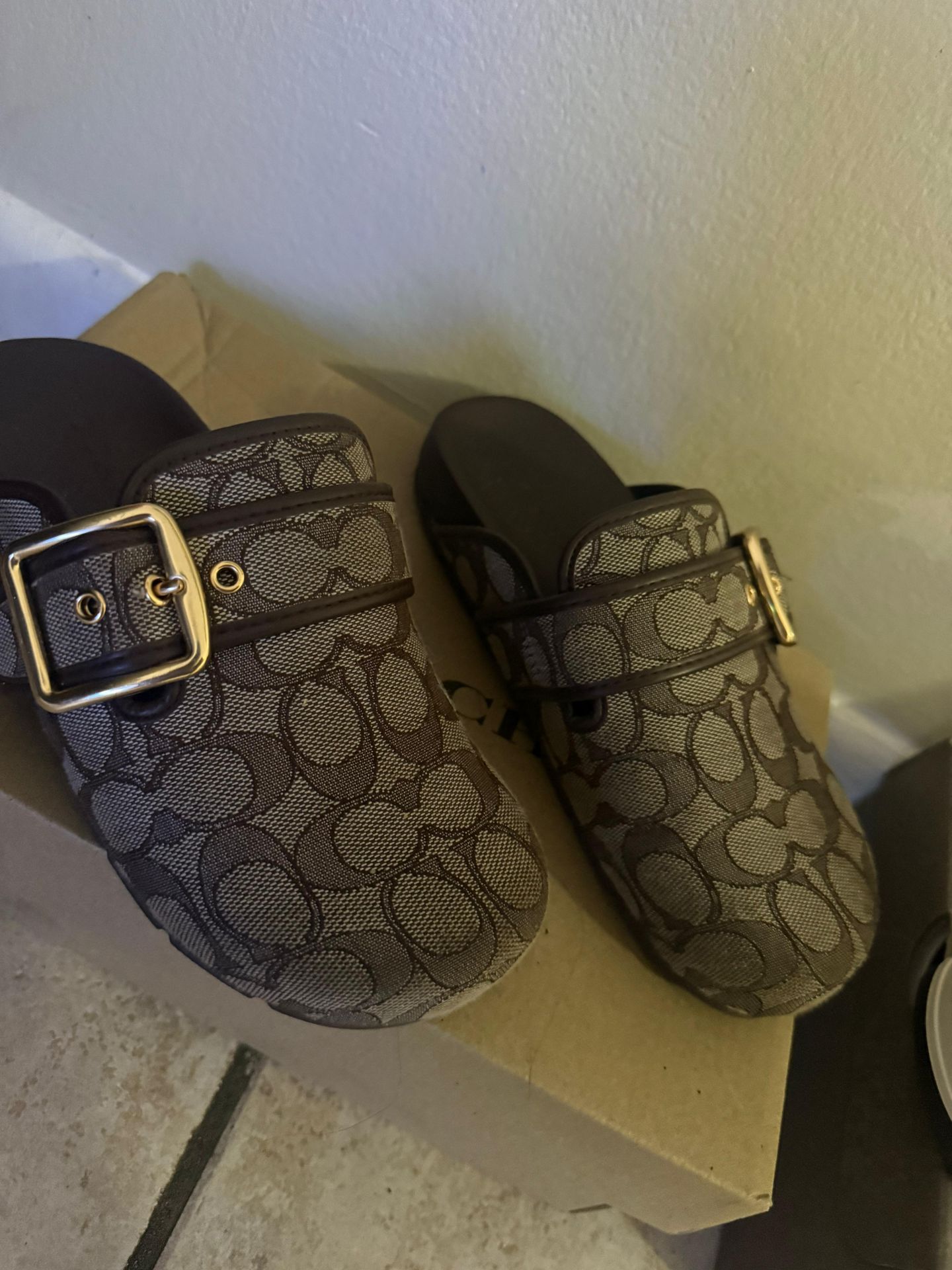 Coach clogs size 5