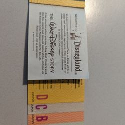 1980s Disneyland Junior Ticket Book