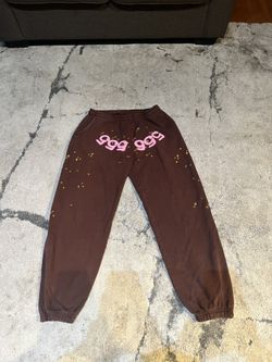 Sp5der Angel Number Sweatpants 555 Brown
