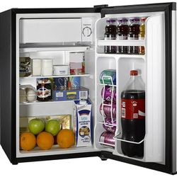 Emerson Mini Fridge  2.8 cu Ft. Compact Refrigerator, Silver