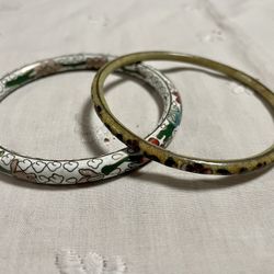Vintage Cloisonné Bracelets