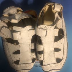 Baby Girls All Leather Summer Sandals  Size 5C