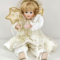 Vintage 19 Inch Porcelain Shelf Sitter Doll (Item # 56739)