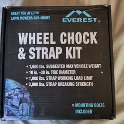 Everest  Wheel Chock and Strap Kit.