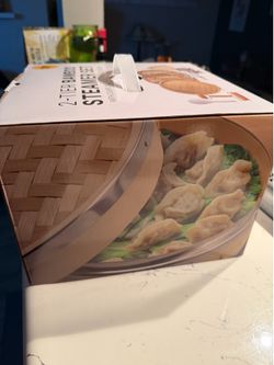 Bamboo steamer set