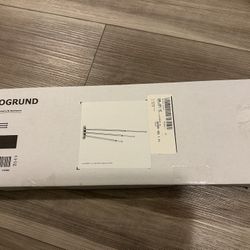 Ikea BROGRUND Towel holder 3 bars, stainless steel - Brand New