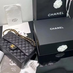 CC Classic Black Gold Bag