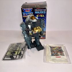 Vintage TOMY R.A.TS.MAUSES Robot Anti Transformation Squad Japan With Box 56, Works