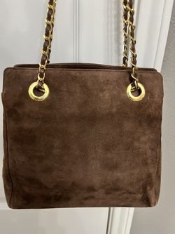  Brown Suede Neiman Marcus Collection Purse 