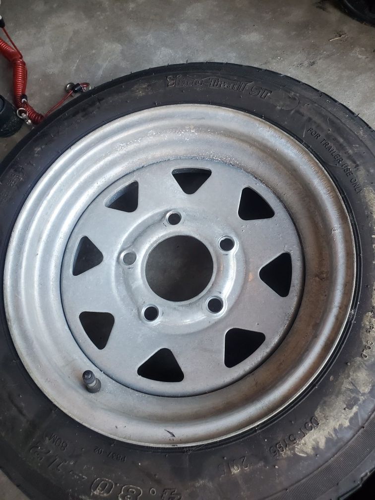 Small trailer wheels (2) for Sale in Houston, TX - OfferUp