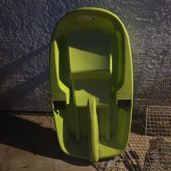 Heavy duty snow sled with breaks