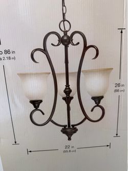 Hampton Bay Lavers Hill 3-Light Chandelier