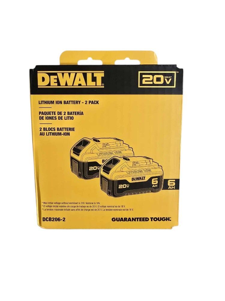 Dewalt 20v 6Ah Batteries 2-pack For 145