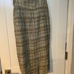 Vintage Plaid Tweed Pants And Skirt Size 8
