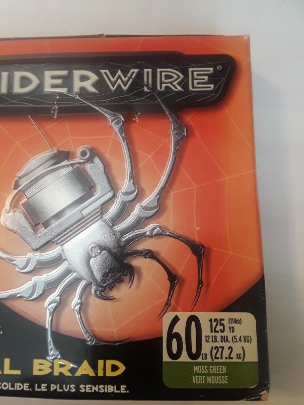 Spider Wire 60lb Test 125yd Spool Moss Green Fishing Line