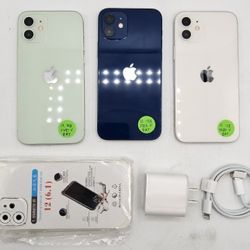 🔥Apple iPhone 12 5g 128gb🔥Unlocked With Case, Charger And Warranty $290 Each