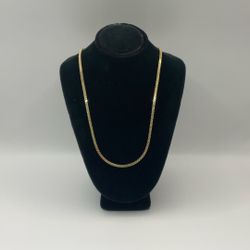 14 Karat Box Style Neck Necklace