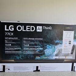 LG "77 OLED AI thin