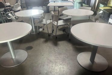 Allsteel confrence breakroom event office tables 42” & 48”