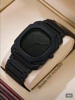 Men's Black Octagonal Quartz Wrist Watch Pointer Display Detachable Link Strap Casual Analog Watch
Modern men's quartz wrist watch featuring a unique 