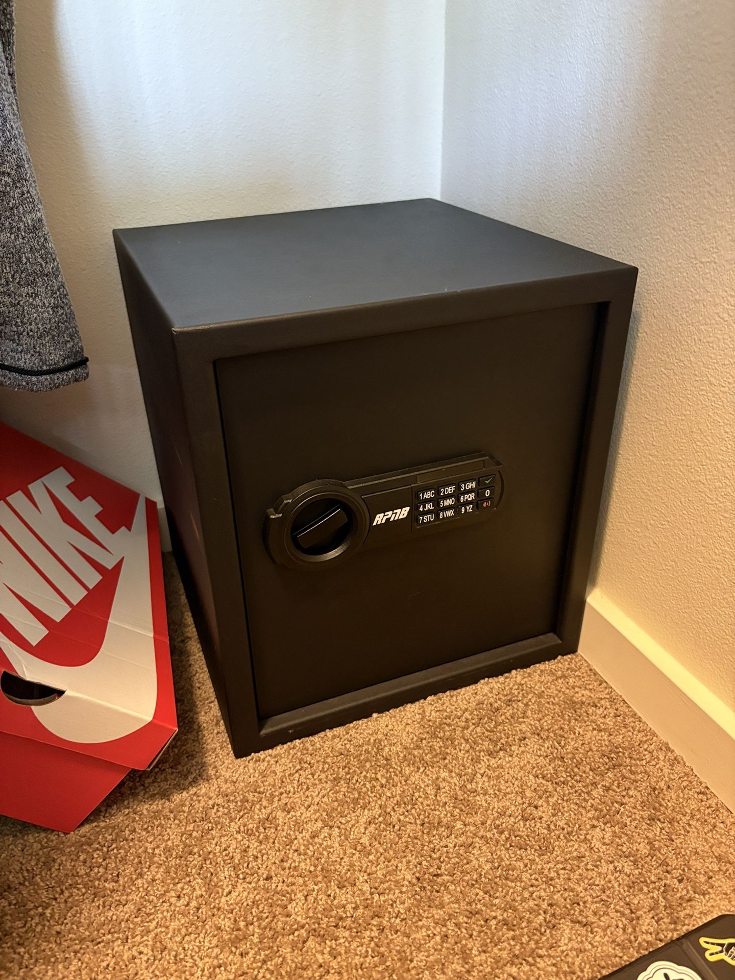 Small Jewelry Safe Lock Box, 1.5 Cubic Feet, RPNB RP42ESA