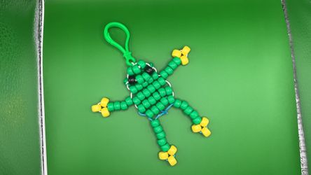 Cute kandi bead leggy frog