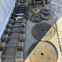 Dumbbell And Weight Selling All Together 
