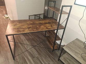 Desk WIth Three Shelves 
