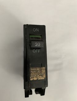 GE General Electric Breaker 20 Amp 1 Pole